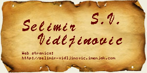 Selimir Vidljinović vizit kartica